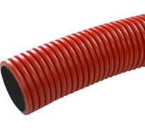 Гофрированная гибкая двустенная труба, ПЭ, тип 450, SN10, с/з, красная, д125, 50м/уп Промрукав PR15.0037