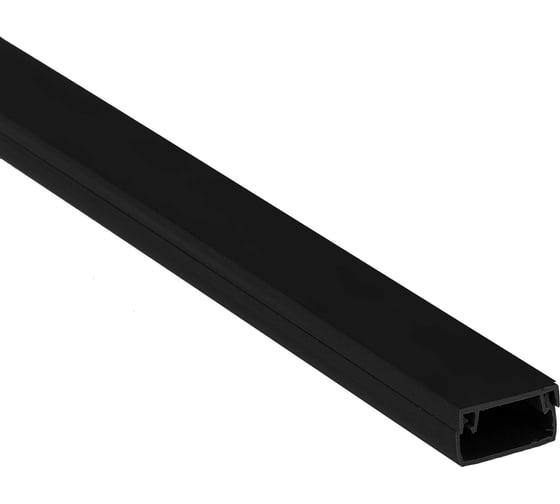 Кабельный канал EKF 60x40 18 м, черный, 9 штук по 2 метра kk-60-40b