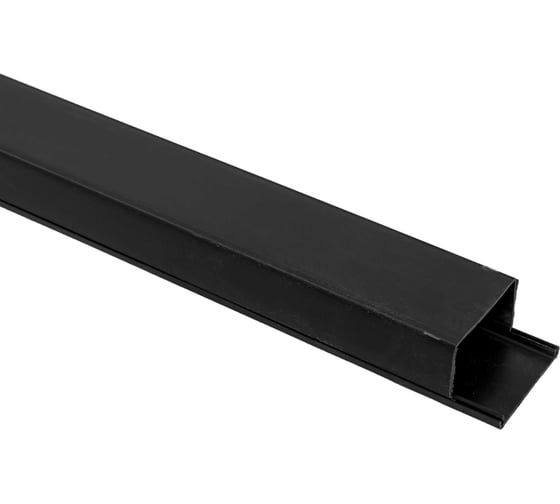 Кабельный канал EKF 40x25 24 м, черный, 12 штук по 2 метра kk-40-25b