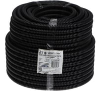 Строительная легкая гофротруба УРАЛ ПАК ПНД 16 мм (50) с протяжкой черная Урал ПАК ГФ-1102016-050