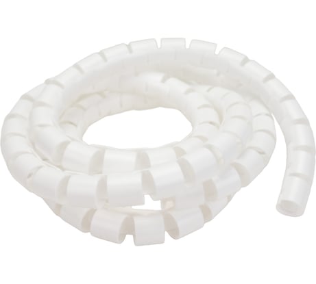 Пластиковый спиральный рукав для кабеля Ripo диаметр 25 мм, 2 м, инструмент st-25 белый 003-700052