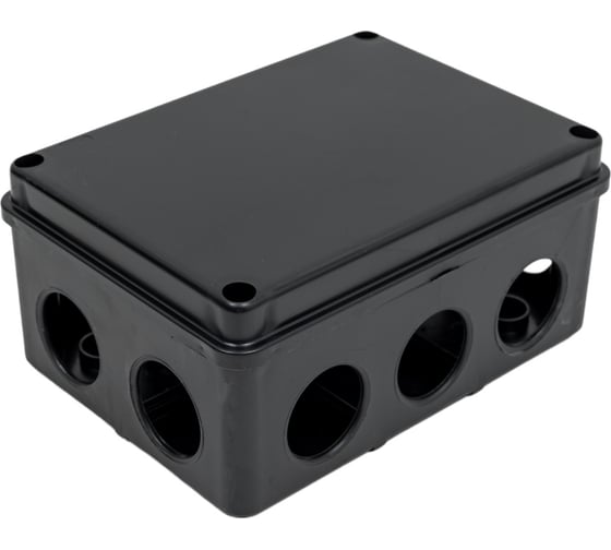 Распаячная коробка IEK км41241 150x110x70мм ip44 10 вв. черная UKO11-150-110-070-K02-44