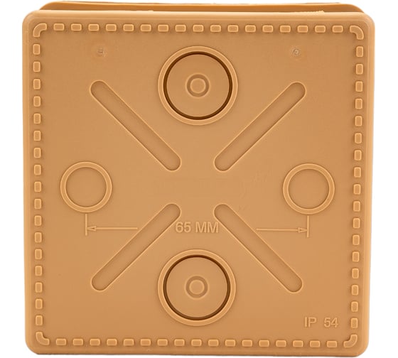 Распаячная коробка IEK км 100x100x50мм о/к ip54 8 вв. сосна UKO31-100-100-050-K34-54