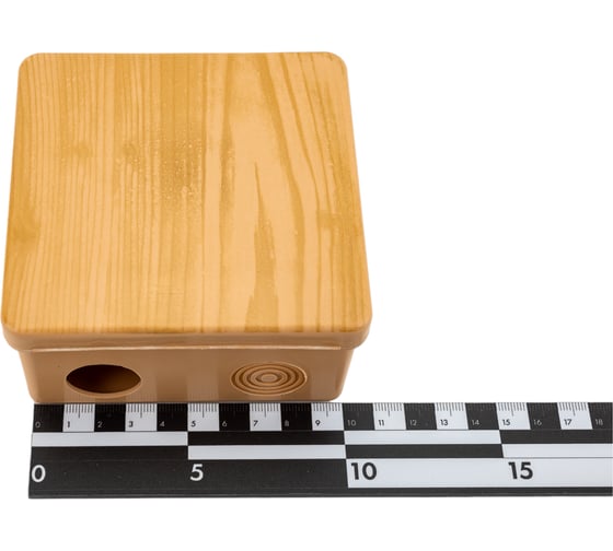 Распаячная коробка IEK км 100x100x50мм о/к ip54 8 вв. сосна UKO31-100-100-050-K34-54