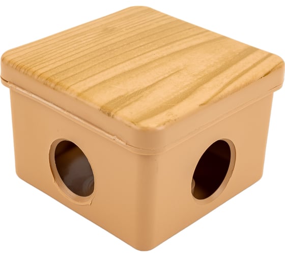 Распаячная коробка IEK км 65x65x50мм о/к ip54 4 вв. сосна UKO31-065-065-050-K34-54