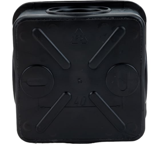 Распаячная коробка IEK км41236 70x70x40мм ip44 4 вв. черная UKO21-070-070-040-K02-44