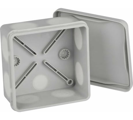 Распаячная коробка ЭРА KOR100100509g2MP двухкомпонентная, безгалогенная, атмосферостойкая, 100x100x50мм Б0060291