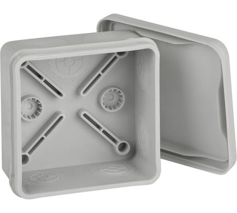 Распаячная коробка ЭРА KOR8080409g2MP двухкомпонентная, безгалогенная, атмосферостойкая, 80x80x40мм пря Б0060290