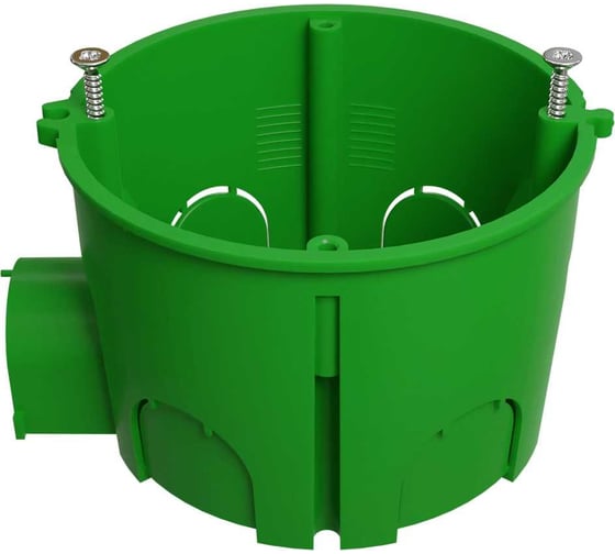 Установочная коробка Greenel D68x45 одноух. для кирп.стен, зелен. стикер GE40004-10-R