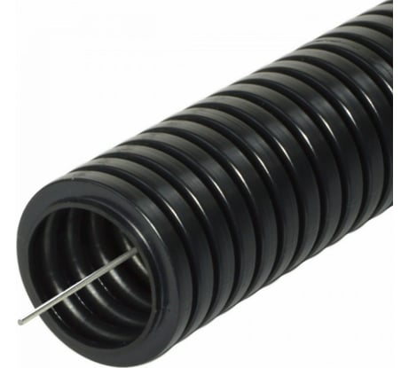 Гофротруба Урал ПАК лег. ПНД 25 мм 10 м с пр. черная ГФ-1100025-010