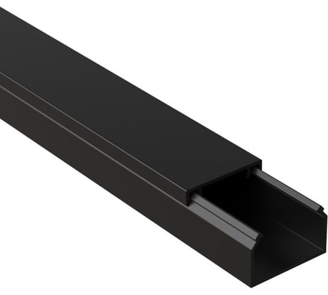 Мини-канал Экопласт Mex25/16bl 25x16 мм, 1шт=2м, черный 77007BL-2