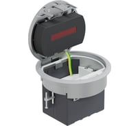 Люк в пол Экопласт Luk/1,5al66 на 1,5 поста (45x45мм), с суппортом и коробкой, сталь, ip66 70031