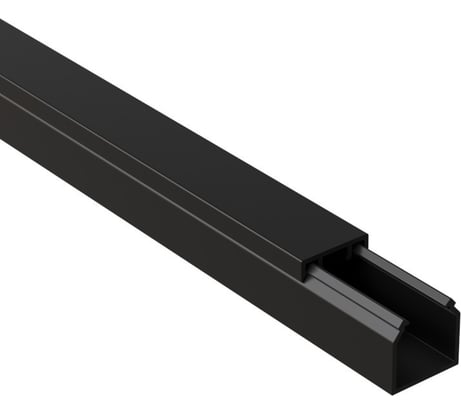 Мини-канал Экопласт Mex16/16bl 16x16мм, 1шт=2м, черный 77002BL-2