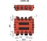 Коробка ГОФРОМАТИК Кзнс-48 с пластмассовыми сальниками zeta30358 2