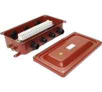 Коробка ГОФРОМАТИК Кс-20 с пластмассовыми сальниками (7шт. сальников mg) zeta30330