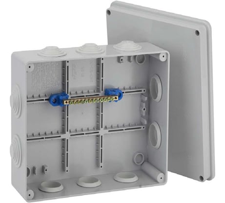 Распределительная коробка Рувинил Тусо для открытой проводки 240x195x90 мм уравнивания потенциалов 67065УП