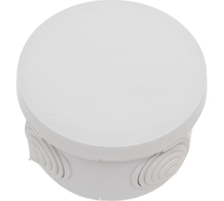 Распределительная коробка Рувинил Тусо для открытой проводки D 72 мм H50 мм серая для быстрого монтажа 67021