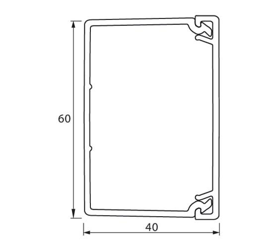Мини-канал Legrand Metra 60x40 2 метра с крышкой белый 638197