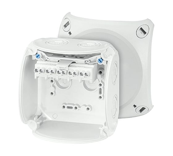 Клеммная коробка HENSEL 5 положений до 6 мм2 104x104x70 IP66/67 серая стойкая к УФ 62000049