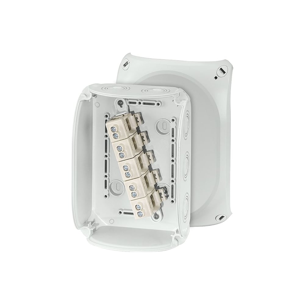 Клеммная коробка HENSEL 5 положений до 16мм2 130x180x77 IP66/67 серая ...