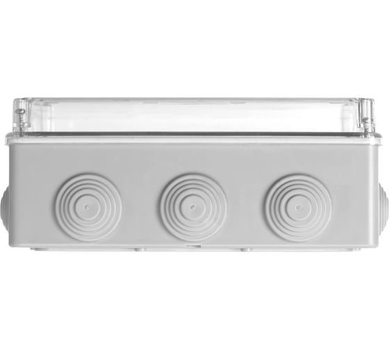 Коробка распределительная TDM ELECTRIC 190х140х70мм, прозрач. крышка, IP55, 10 гермовводов SQ1401-1142