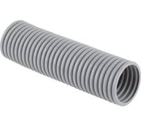 Гофрированная труба Рувинил 63 мм ПВХ серая с зондом тяжелая уп 15 метров 16311