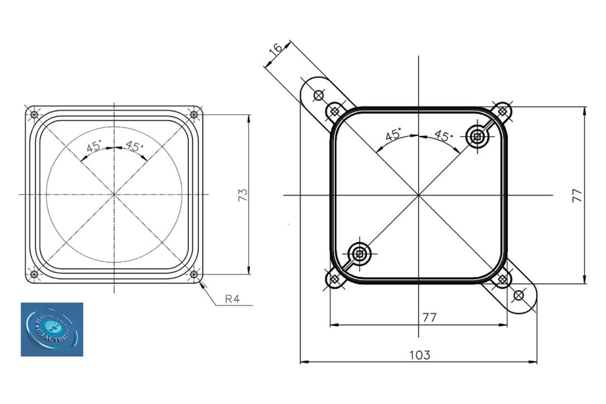 Монтажная коробка Plasticglas ip66/ip68 КМ767635-0-0-0-0 - выгодная цена,  отзывы, характеристики, фото - купить в Москве и РФ