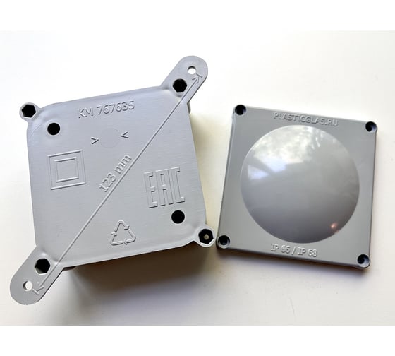 Монтажная коробка Plasticglas ip66/ip68 КМ767635-0-0-0-0