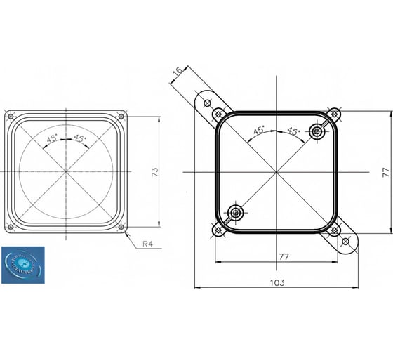 Монтажная коробка Plasticglas ip66/ip68 КМ767635-0-0-0-0