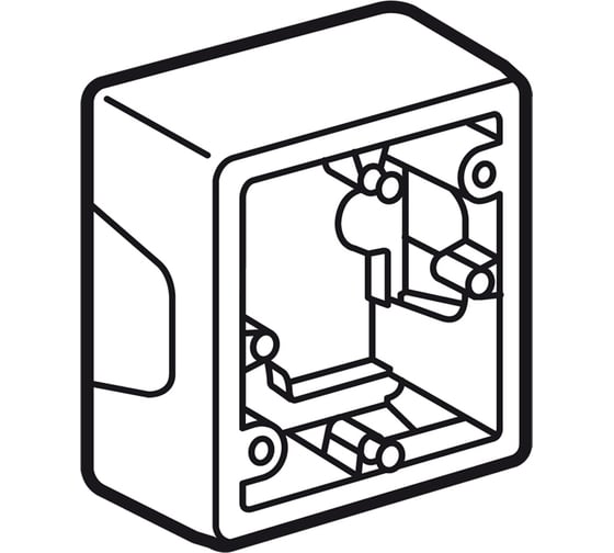 Коробка Legrand для накладного монтажа 1 пост Legrand Valena белый 776181