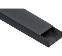 Кабель-канал IEK 80x40 "элекор" черный 2м EL-KK10-080-040-1-K02-C