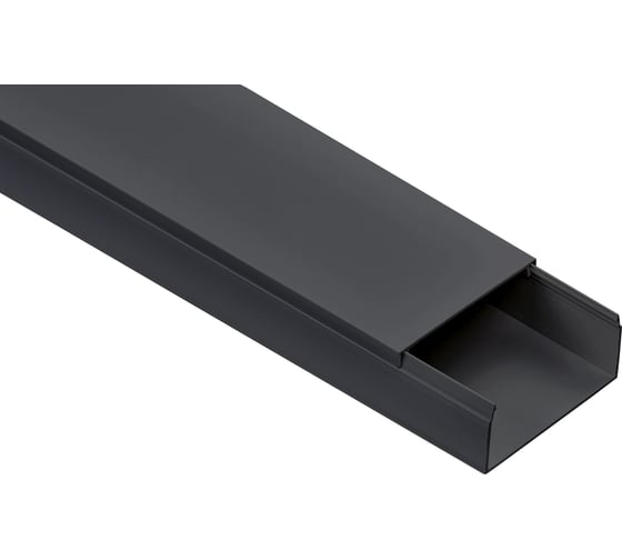 Кабель-канал IEK 80x40 "элекор" черный 2м EL-KK10-080-040-1-K02-C