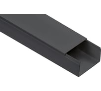 Кабель-канал IEK 80x60 "элекор" черный 2 м EL-KK10-080-060-1-K02-C