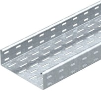 Листовой кабельный лоток OBO Bettermann SKS 610 FS, 60х100х3000 мм, S=1,5 мм, перфорированный, сталь, конвейерный цинк 6056105