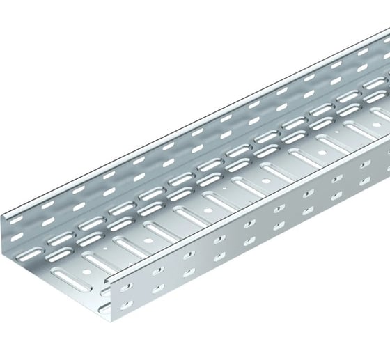 Листовой кабельный лоток OBO Bettermann LKS 615 FS RU, 60х150х3000 мм, S=0,7 мм, перфорированный, сталь, конвейерный цинк 6048912