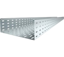 Листовой кабельный лоток OBO Bettermann SKS 130 FS, 110х300х3000 мм, S=1,5 мм, перфорированный, сталь, конвейерный цинк 6061303