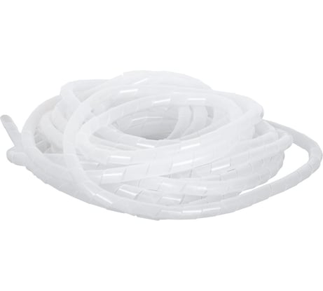 Спиральная лента для организации и защиты кабельных пучков NIKOMAX белая, 10м NMC-SWB06-010-WT