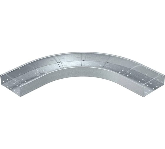 Угловая секция OBO Bettermann 90° WRB 90 120 FS, к лоткам для больших расстояний, R=500 мм, h=110 мм, B=200 мм, сталь, конвейерный цинк 6098304 1
