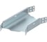 Угловая секция OBO Bettermann 45° RBL 45 620 FS RU, для листовых лотков LKS, h=60 мм, B=200 мм, сталь, конвейерный цинк 6043684 1