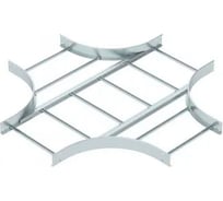 Х-образная секция OBO Bettermann LK 1160 R5 FS, для лестничных лотков, R=500 мм, h=110 мм, B=600 мм, сталь, конвейерный цинк 6219690