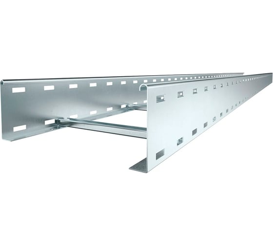 Лестничный кабельный лоток OBO Bettermann LG 112 VS 3 FS, 110х200х3000 мм, S=1,5 мм, складной, сталь, конвейерный цинк 6216404