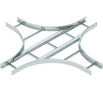 Х-образная секция OBO Bettermann LK 620 R5 FS, для лестничных лотков, R=500 мм, h=60 мм, B=200 мм, сталь, конвейерный цинк 6214432