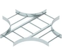 Х-образная секция OBO Bettermann LK 1150 R5 FS, для лестничных лотков, R=500 мм, h=110 мм, B=500 мм, сталь, конвейерный цинк 6219688