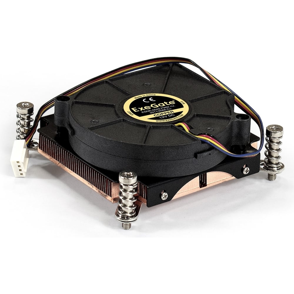 Кулер ExeGate ESNK-0049.PWM.1U.2011 66.Cu радиальный улитка, медный, 1U ...