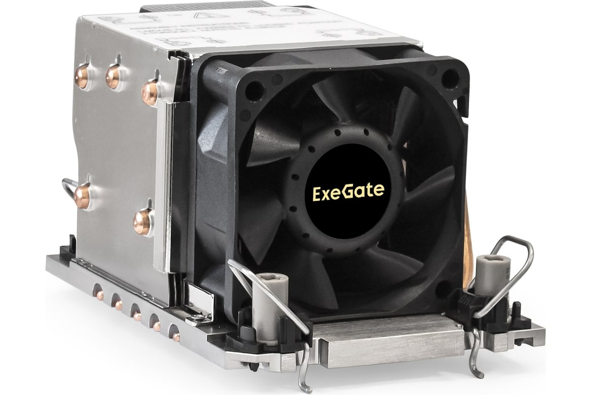 Кулер ExeGate ESNK-P0078AP4.PWM.2U.4189.Cu Al+Cu, 2U, 5 тепл. трубок, LGA  4189, TDP 300W, Fan 80mm, PWM, 2100-8000RPM, 2 ball bearing, 4pin, 54,3db,  400г, на защ 293442 - выгодная цена, отзывы, характеристики, фото -