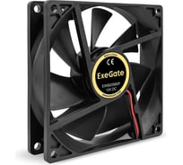 Вентилятор ExeGate EX09225B2P 12В DC, 92x92x25 мм, 2-Ball двойной шарикоподшипник, 2pin, 2150RPM, 27dBA 295241 32949180