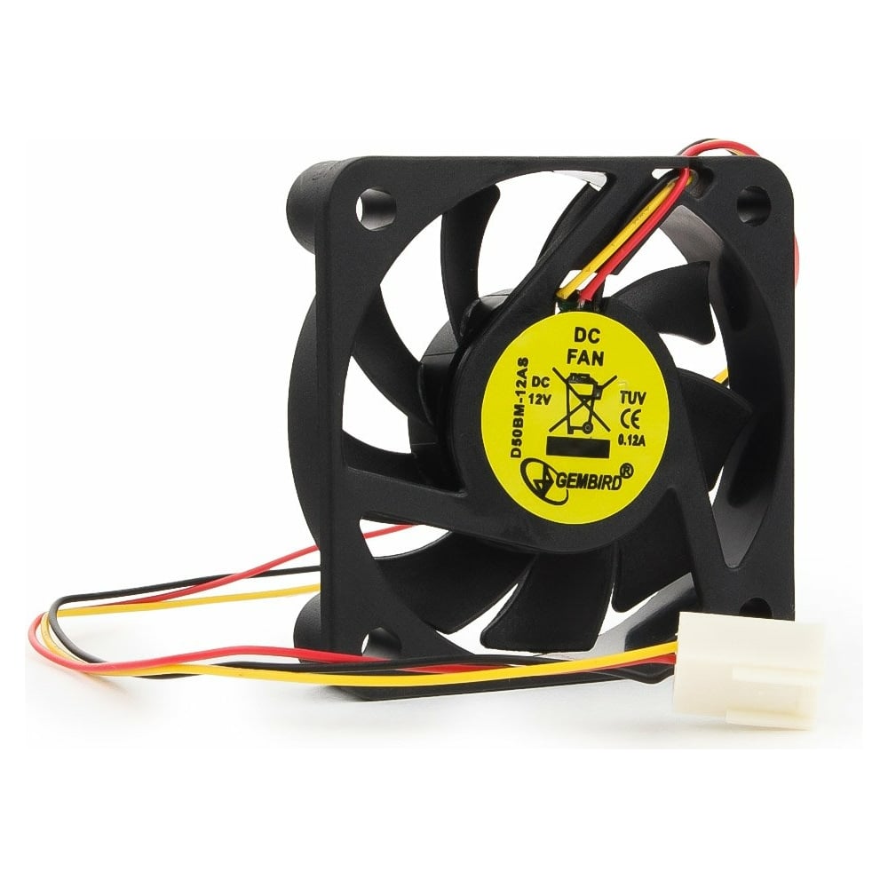 Вентилятор Gembird 50x50x10, подшипник, 3 pin, провод 25 см, D50BM-12AS ...