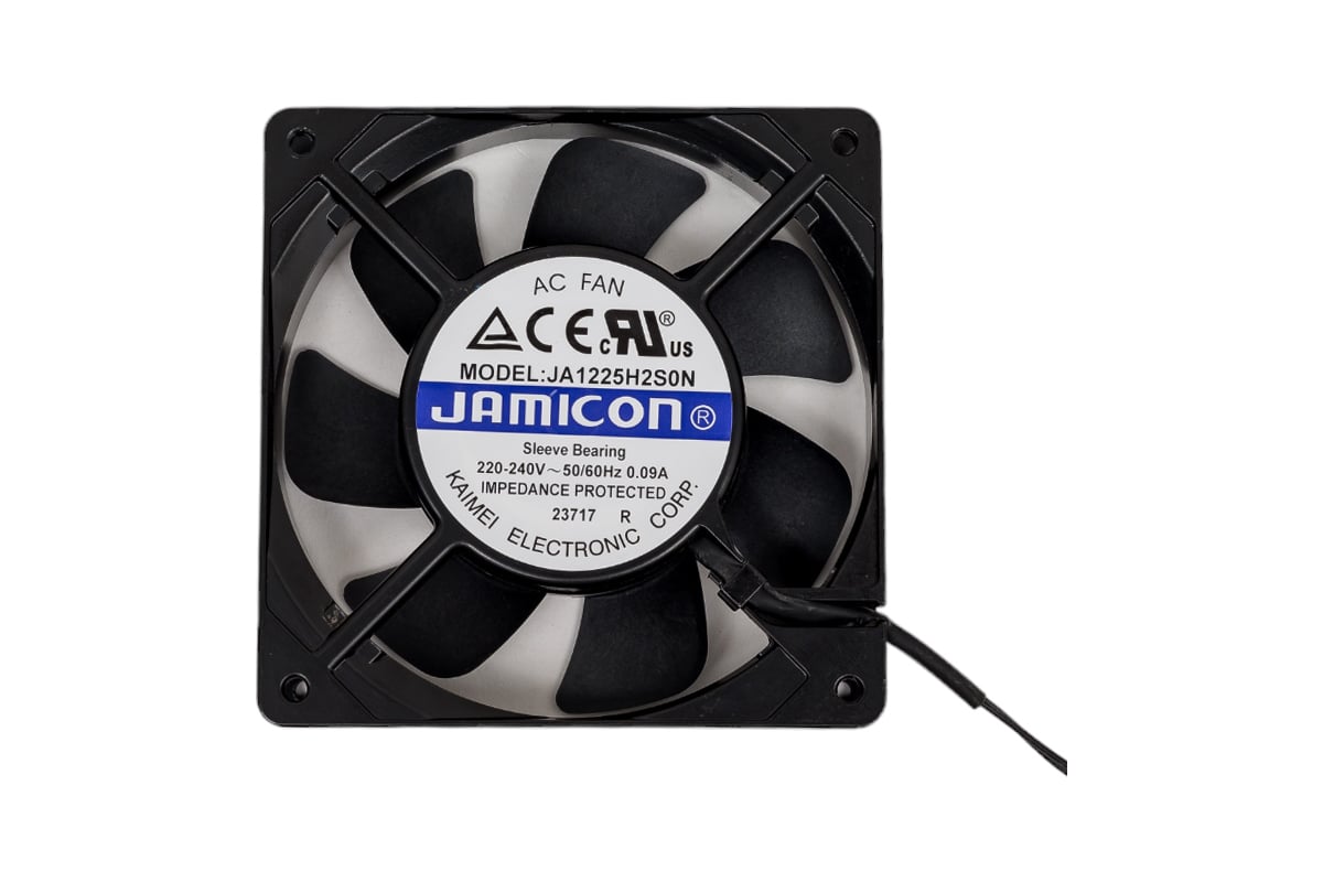 Вентилятор JAMICON JA1225H2S0N-L 120х120х25 230В С00036539 - выгодная цена,  отзывы, характеристики, фото - купить в Москве и РФ