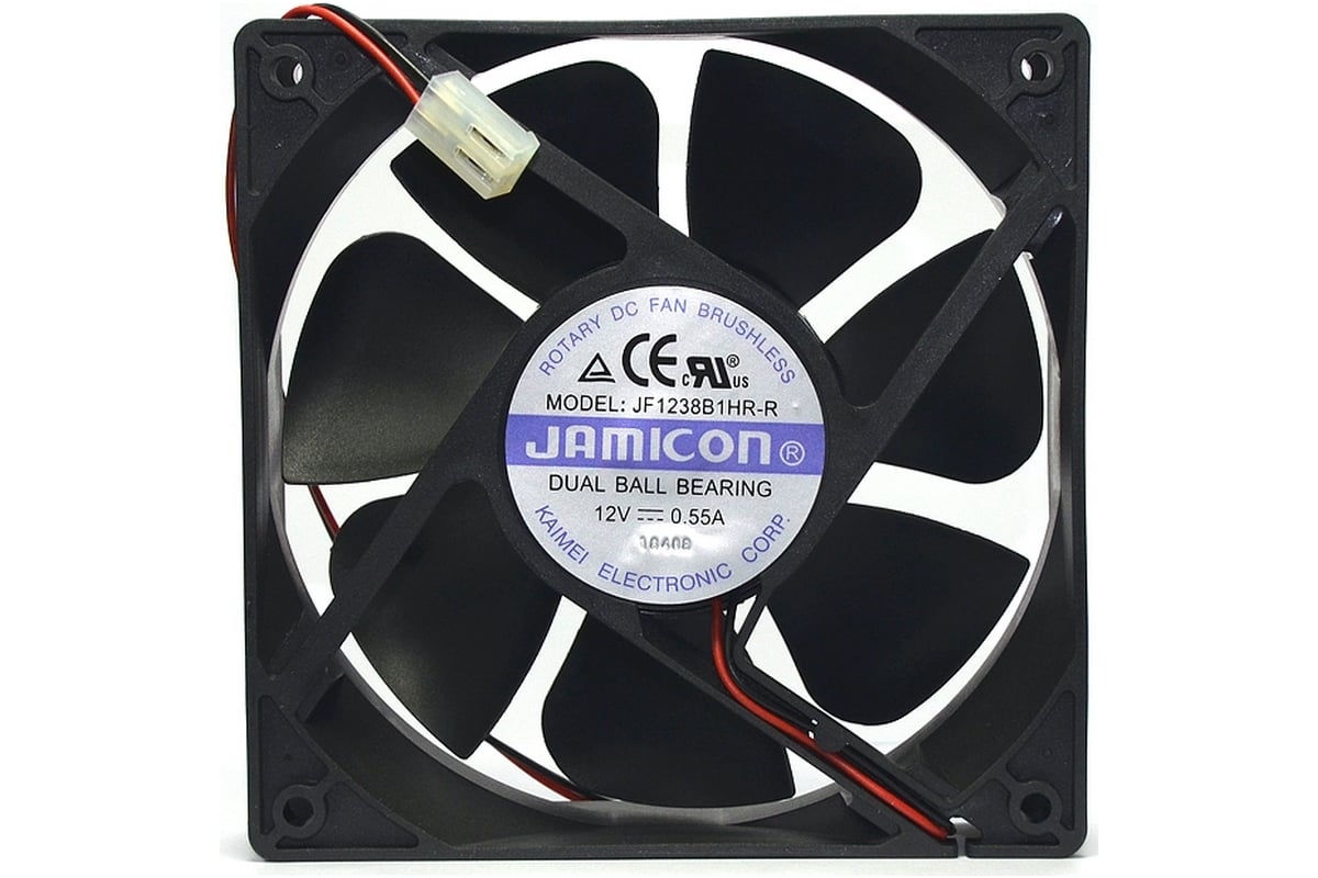 Вентилятор JAMICON JF1238B1HR 120х120х38 12В с разъемом 2 конт.MOLEX ...