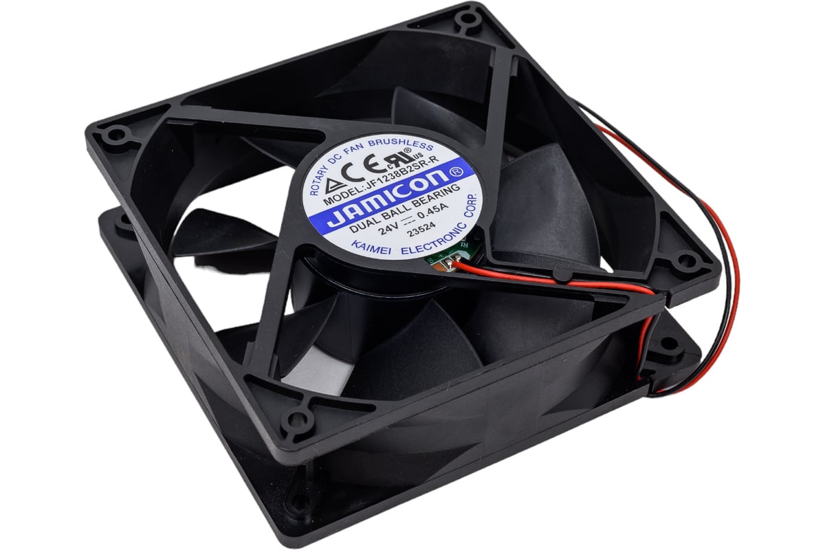 Вентилятор JAMICON JF1238B2SR 120х120х38 24В с разъемом 2 конт.MOLEX ...
